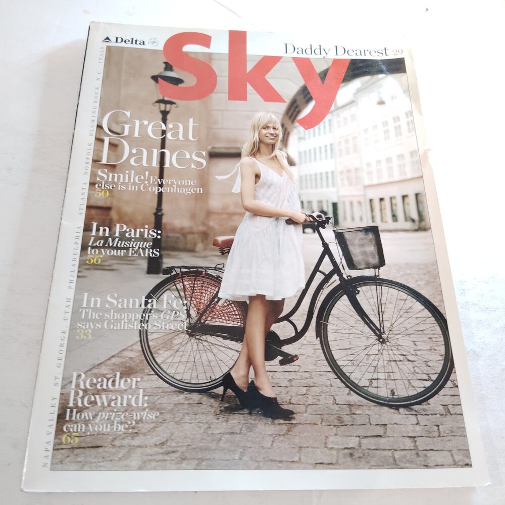 Delta Sky In-Flight Magazine June 2006 - Travel Copenhagen Paris Santa Fe